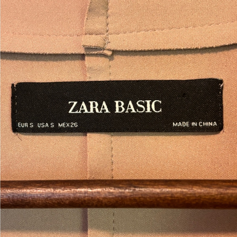 ZARA Beige Faux Suede Blazer with Belted Waist – Size M 🧥✨ - Picture 13 of 14
